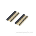 Encabezado femenino de 2.0 mm dual fila recta 50p